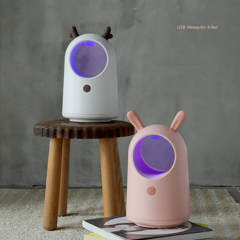 [NEW] Cute Pet Shape Mosquito Killing Lamp Cute Rabbit Cute Deer Physical Mute Home Bedroom Mosquito Killing Lamp