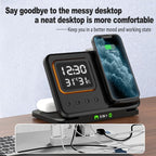 Phone Stand Tabletop 15w Fast Charging 5 in One Universal Wireless Charger Desk Charger for Iphone