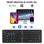 Mini Folding Keyboard Bluetooth Wireless Portable